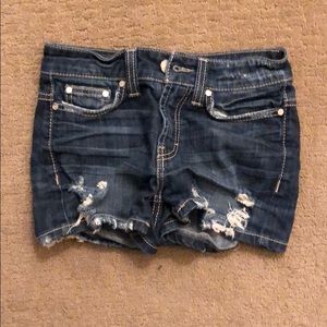 Denim shorts